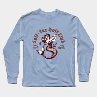 Vintage Salt-Tee Golf Club Mermaid Long Sleeve T-Shirt